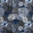Stretch Woven Boardshort Fabric Circle Patterns Flow UPF 50+