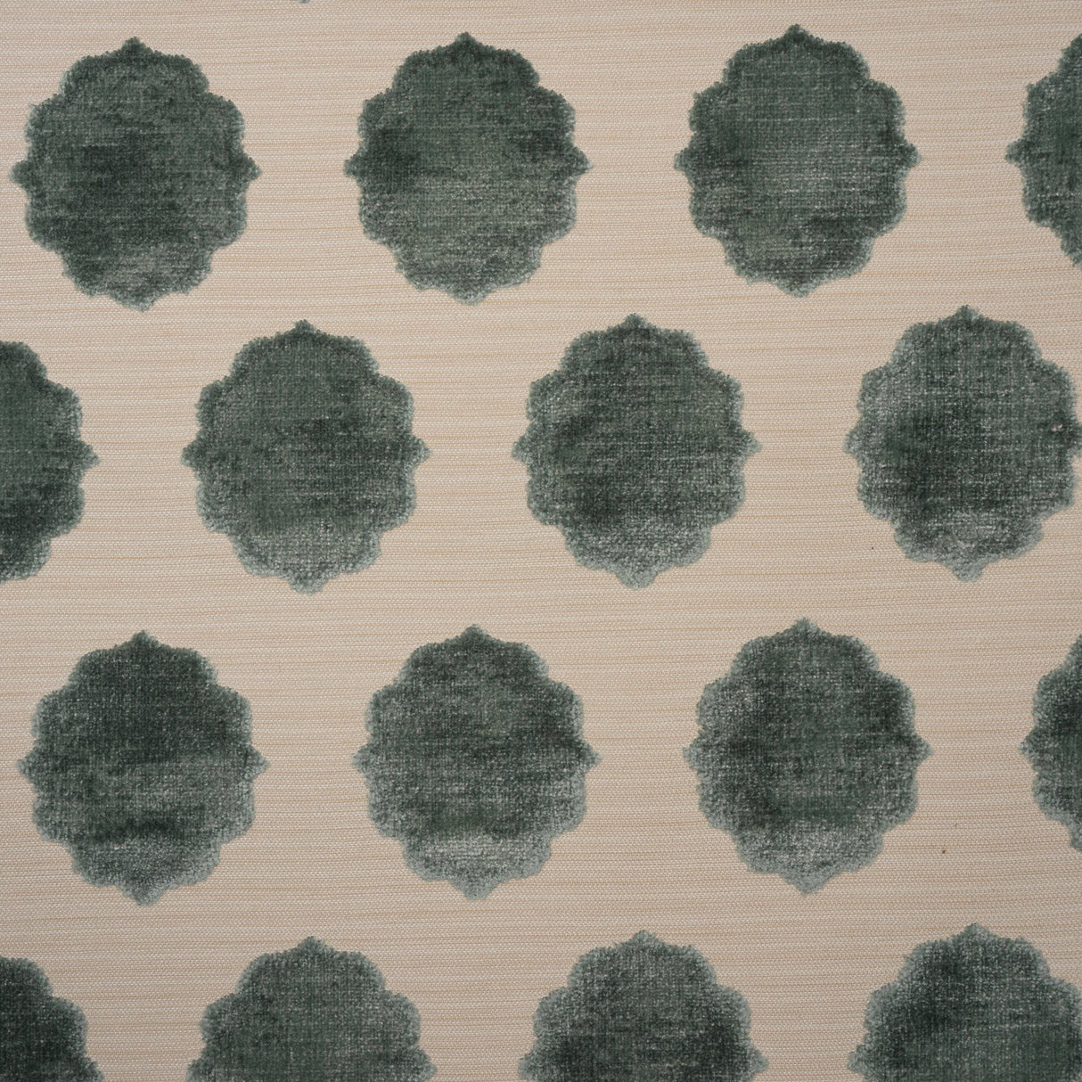 Cut Velvet Upholstery Fabric Claire Medallion by the Yard