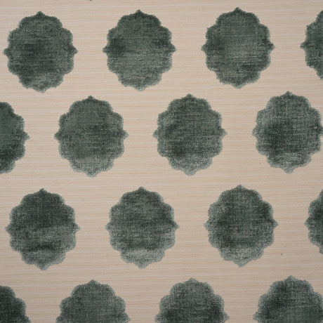 Cut Velvet Upholstery Fabric Claire Medallion by the Yard