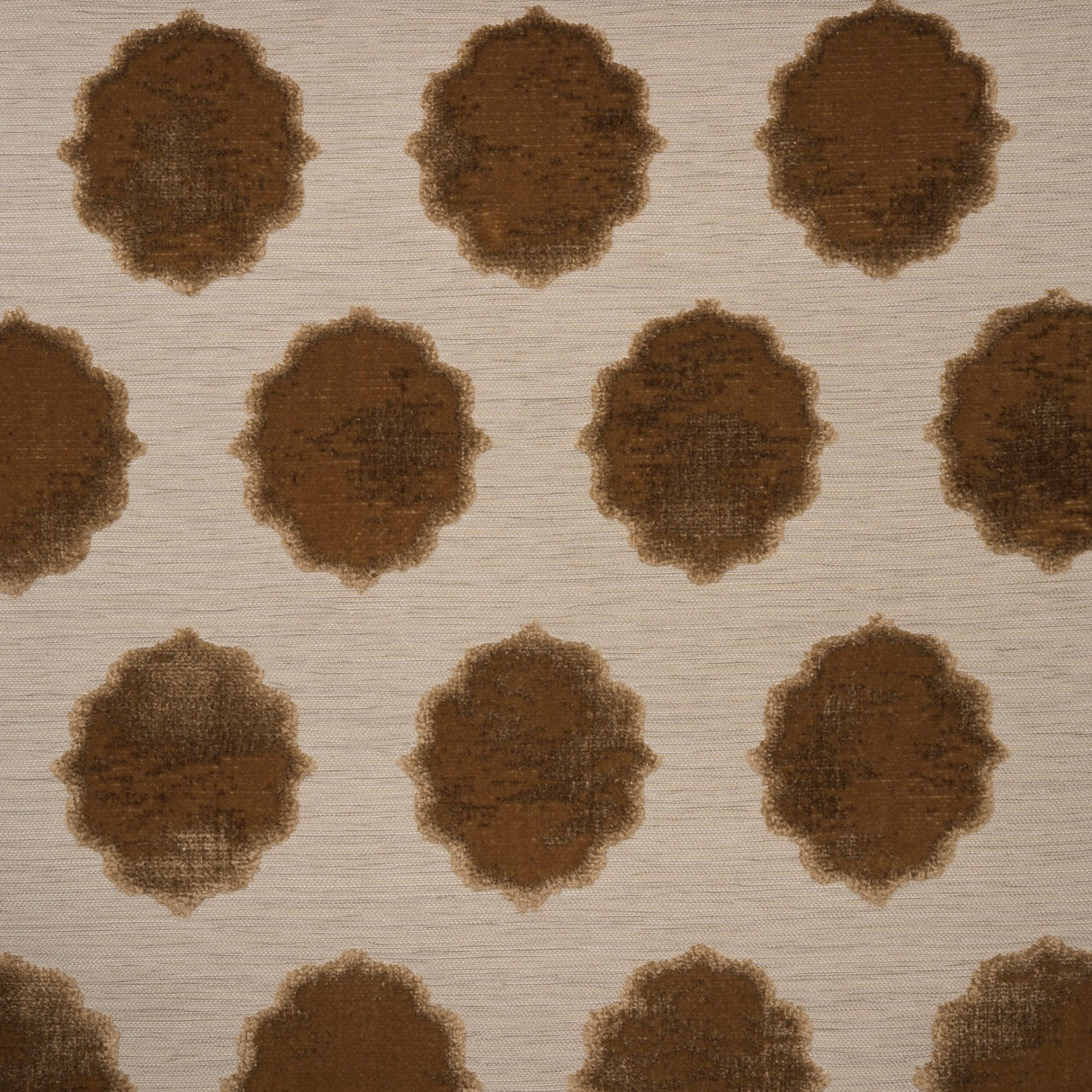Cut Velvet Upholstery Fabric Claire Medallion by the Yard
