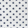 Swim Knit Poly Spandex Stars on White