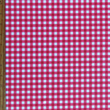Swim Knit Poly Spandex Classic Red Gingham
