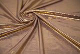 Claudette Creased Foiled Spandex Fabric - Creased Foil, 54" Width (1 Yard)