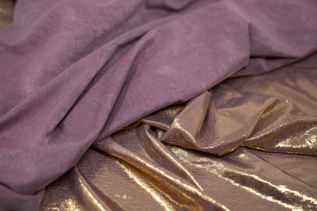 Foiled Spandex Creased Fabric