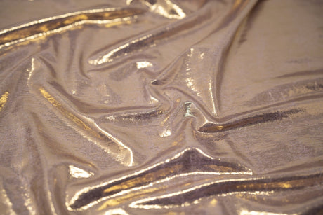 Foiled Spandex Creased Fabric