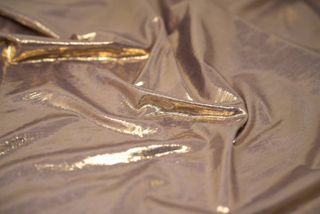 Foiled Spandex Creased Fabric