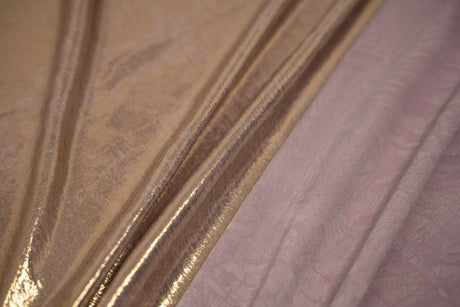 Foiled Spandex Creased Fabric