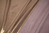 Claudette Creased Foiled Spandex Fabric - Creased Foil, 54" Width (1 Yard)