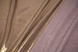 Claudette Creased Foiled Polyester Spandex Fabric - Foiled Creased Texture, 54" Width, 4-Way Stretch (1 Yard)