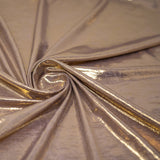 Claudette Creased Foiled Polyester Spandex Fabric - Foiled Creased Texture, 54" Width, 4-Way Stretch (1 Yard)