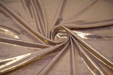 Foiled Spandex Creased Fabric