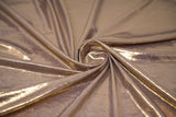 Claudette Creased Foiled Polyester Spandex Fabric - Foiled Creased Texture, 54" Width, 4-Way Stretch (1 Yard)