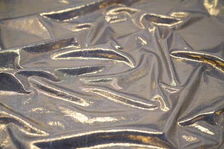 Foiled Spandex Creased Fabric