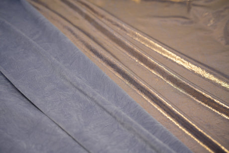 Foiled Spandex Creased Fabric