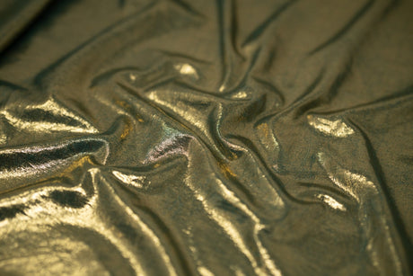 Foiled Spandex Creased Fabric