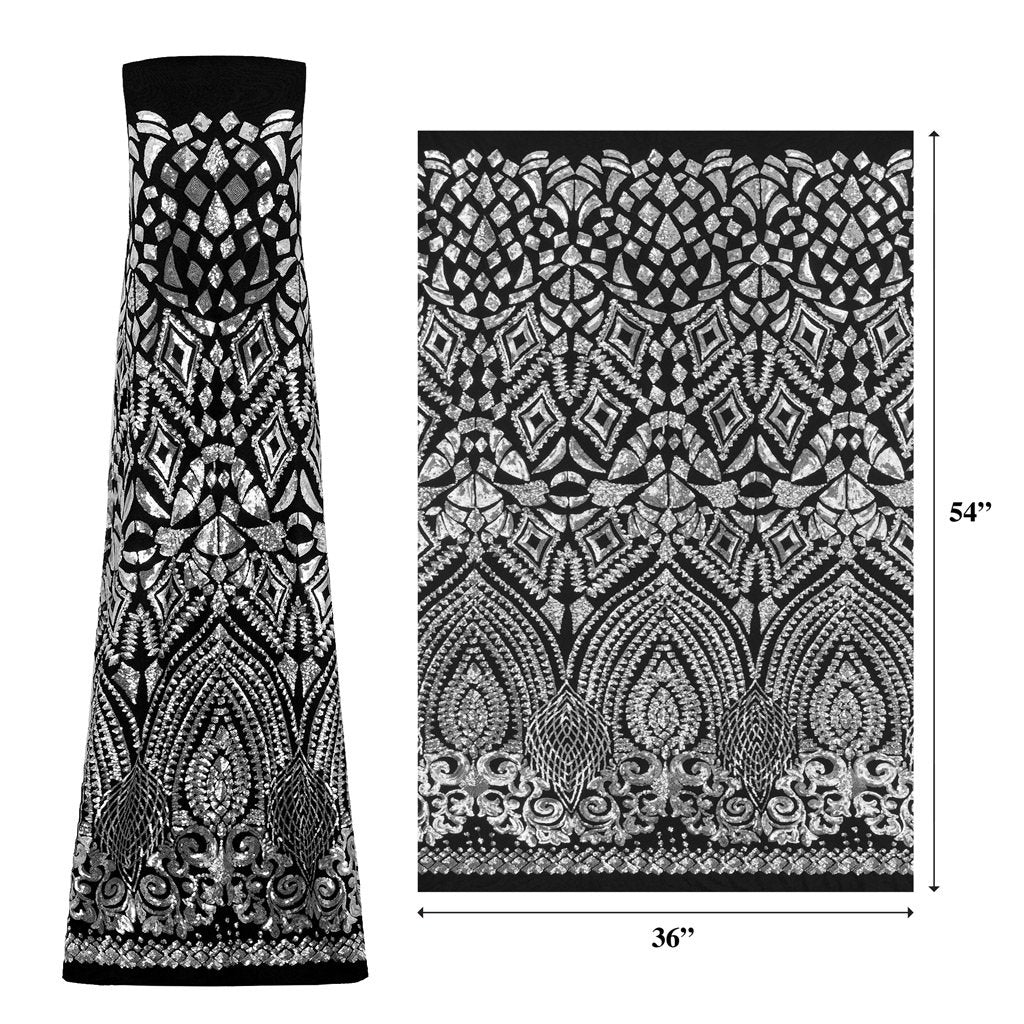 Stretch Mesh Sequin Fabric Cleopatra