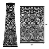 Cleopatra Stretch Mesh Sequin Fabric - Black/Gold, Black/Silver, Tan/Gold, Tan/Rose Gold, 54" Width (1 Yard)