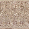 Cleopatra Stretch Mesh Sequin Fabric - Black/Gold, Black/Silver, Tan/Gold, Tan/Rose Gold, 54" Width (1 Yard)