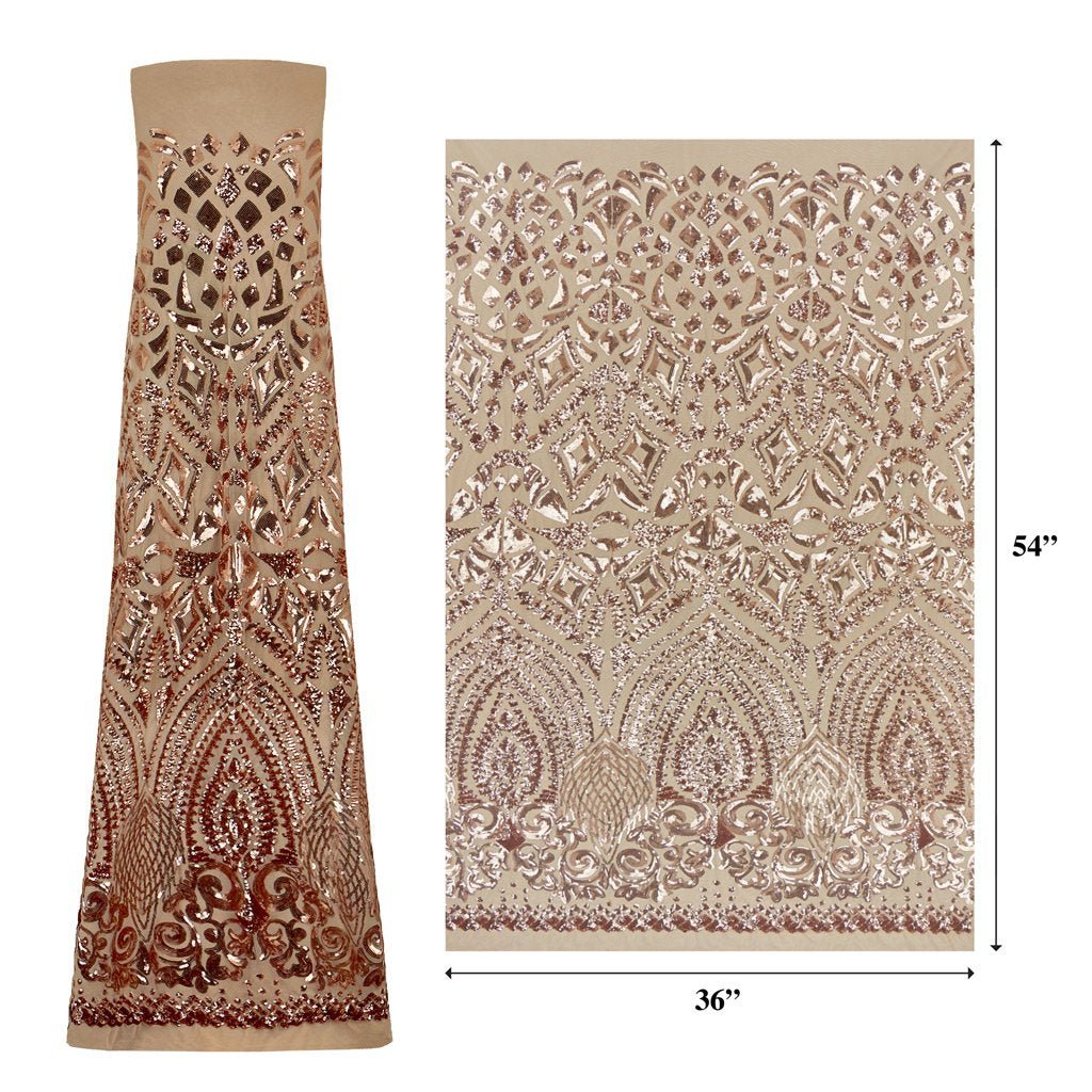 Stretch Mesh Sequin Fabric Cleopatra