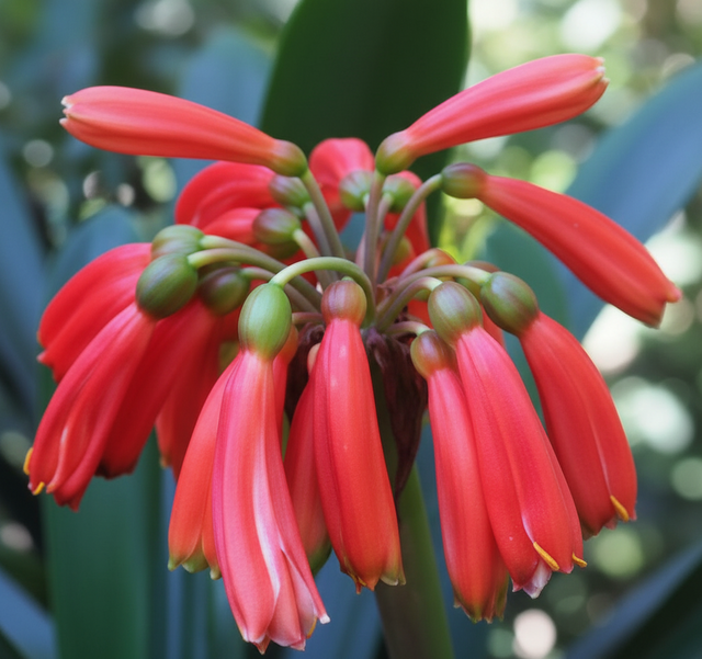 Clivia Dark Red Caulescens Seedling