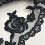 Beaded Corded Lace Trim