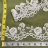 Beaded Corded Lace Trim Ivory