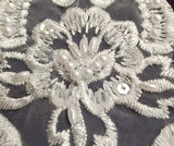 Beaded Lace Medallion Applique