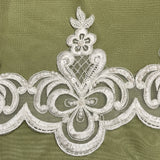 Beaded Corded Lace Trimming Ivory