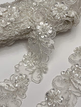 Beaded Corded Lace Trim