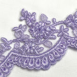 Embroidered Floral Beaded Lace Trim