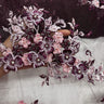 3D Beaded Floral Lace Mesh Fabric
