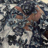 3D Beaded Floral Lace Fabric