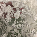 1 Yard Beaded Lace Fabric Embroidered 100 Percent Polyester Net Mesh 50 inch Width