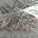 Embroidered Beaded Vine Leaf Lace