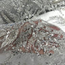 Embroidered Beaded Vine Leaf Lace
