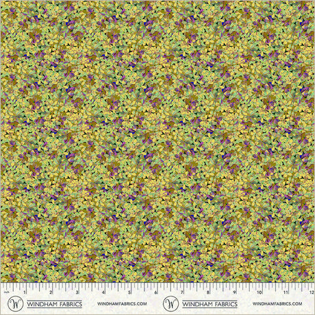 Cotton Print Clover Flowerbed Midnight Blooms Fabric 44/45"