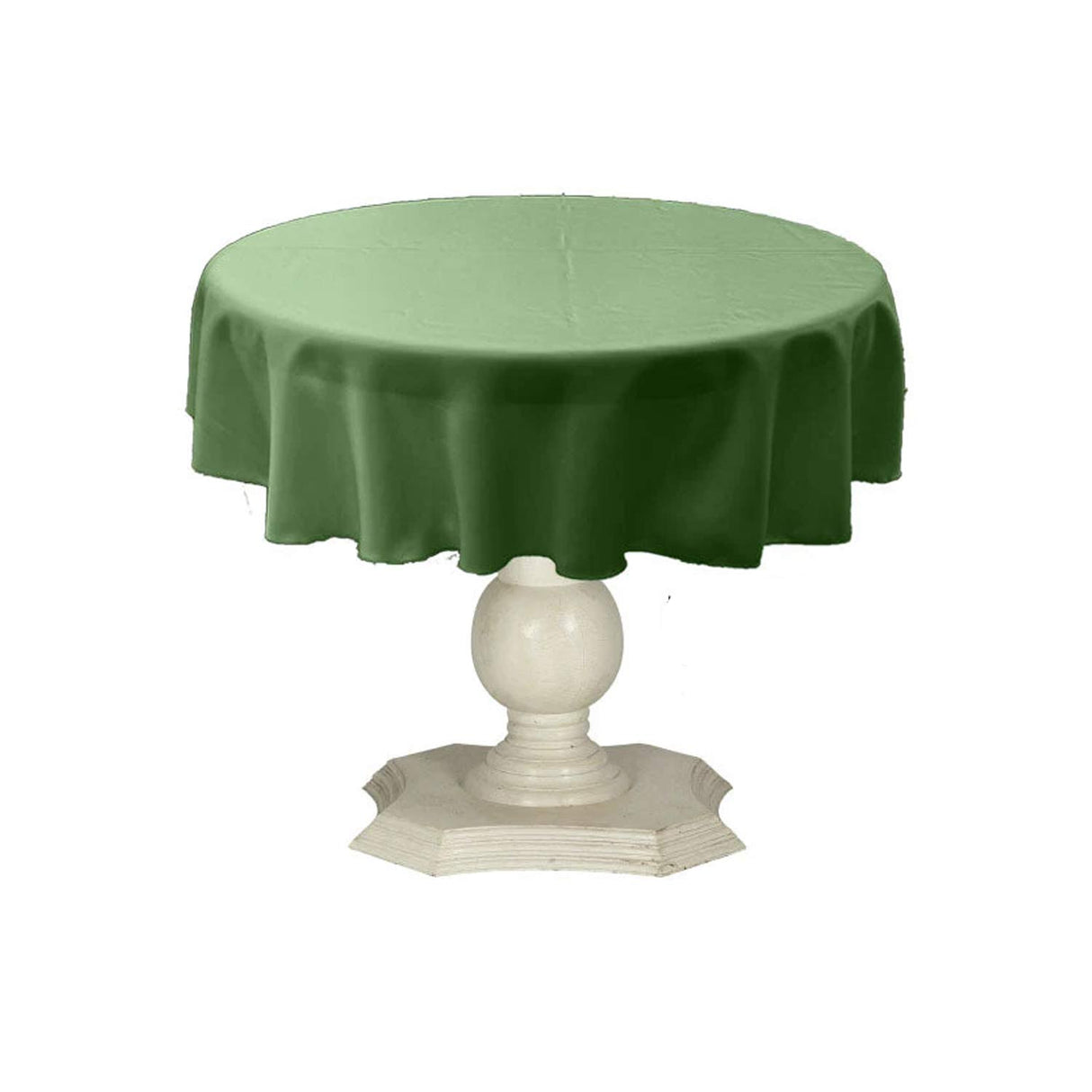 Tablecloth Dull Bridal Satin Fabric - Solid Color, 42" Round (1 Piece)