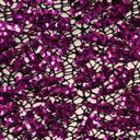 Cluster Lace Sequin Polyester Spandex Fabric - Black/Blue, Black/Fuchsia, White/Silver, 58/60" Width (1 Yard)