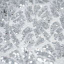 Cluster Lace Sequin Polyester Spandex Fabric - Black/Blue, Black/Fuchsia, White/Silver, 58/60" Width (1 Yard)