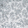 Cluster Lace Sequin Polyester Spandex Fabric - Black/Blue, Black/Fuchsia, White/Silver, 58/60" Width (1 Yard)