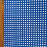 Swim Knit Cobalt Blue Gingham Poly Spandex
