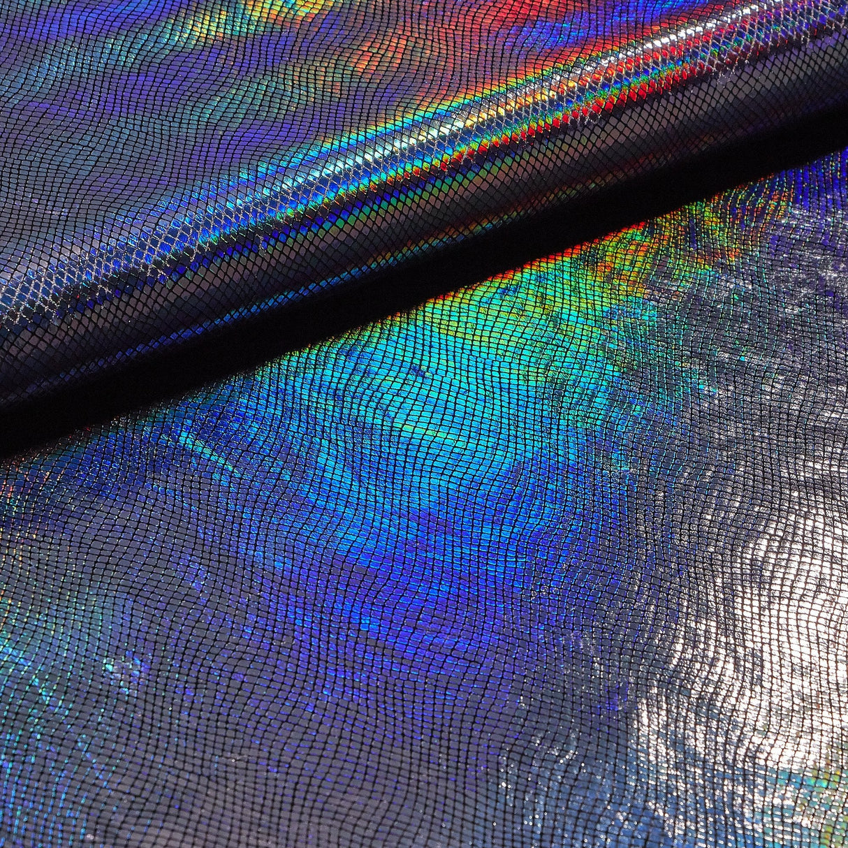 Cobra Foil Printed Stretch Velvet Fabric - Iridescent Foil Print, 58/60" Width (1 Yard)