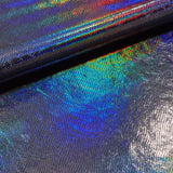 Foil Printed Stretch Velvet Cobra