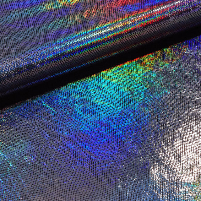 Foil Printed Stretch Velvet Cobra