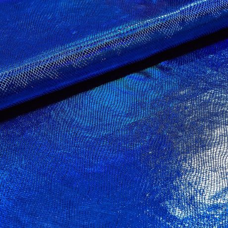 Cobra Foil Printed Stretch Velvet Fabric - Iridescent Foil Print, 58/60" Width (1 Yard)