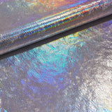 Cobra Foil Printed Stretch Velvet Fabric - Iridescent Foil Print, 58/60" Width (1 Yard)