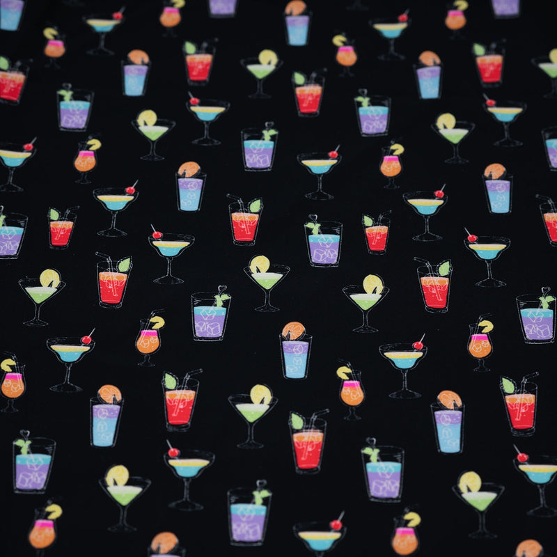 Printed Spandex Cocktail Hour Fabric