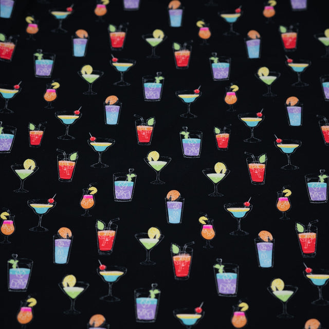 Printed Spandex Cocktail Hour Fabric