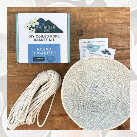 Cotton Rope Basket Kit Round Organizer