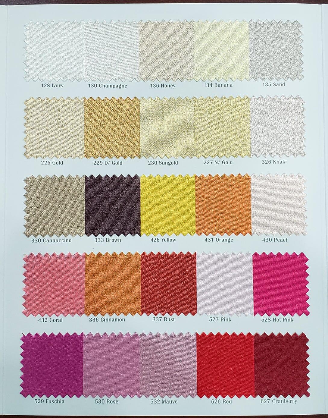 Crepe Back Satin Korea Quality Polyester Fabric - Textured Crepe Satin, 58/60" Width, Yards & Bolts